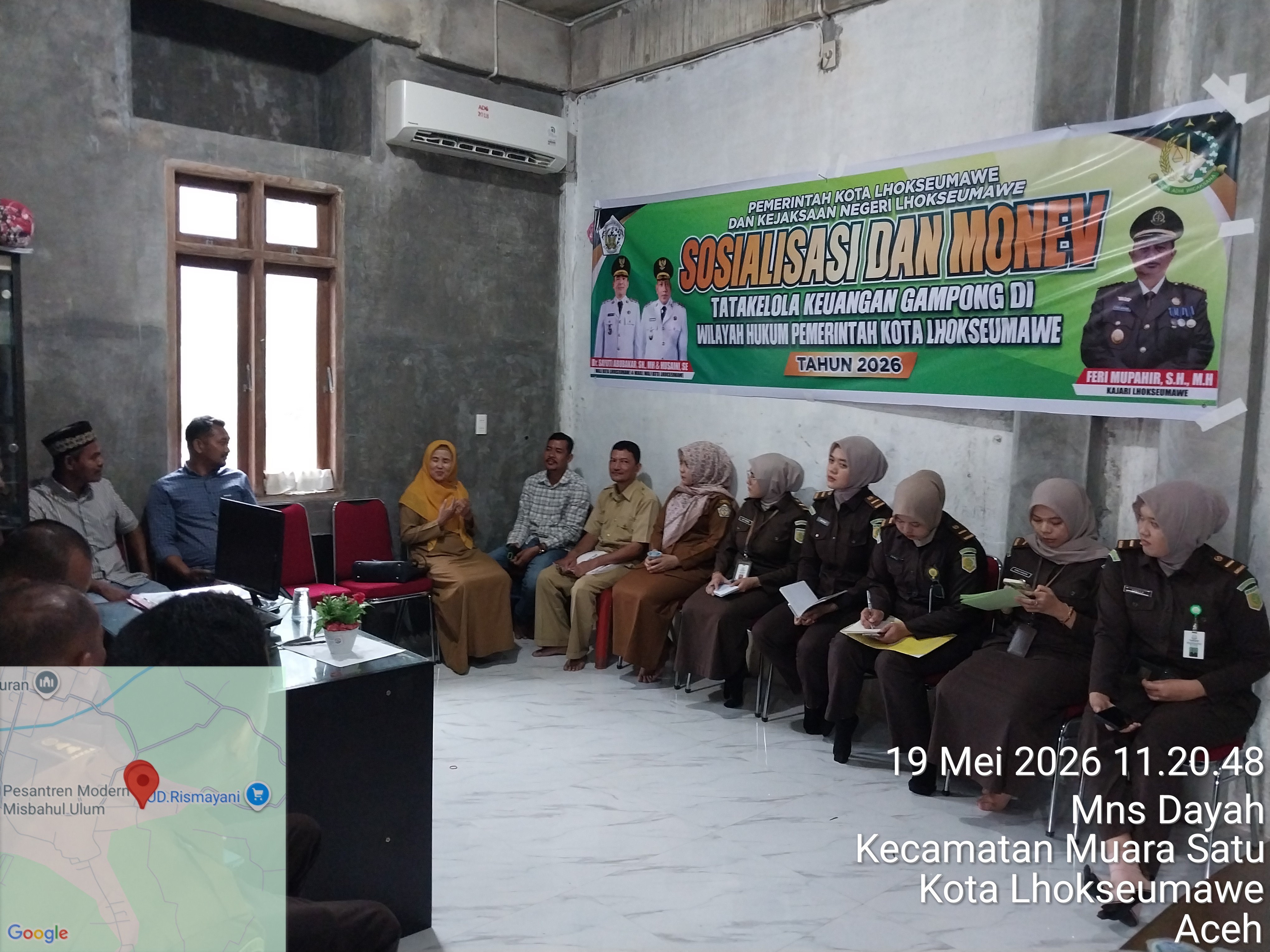 Sosialisasi dan Monev Gampong Meunasah Dayah, Kecamatan Muara Satu, Kota Lhokseumawe