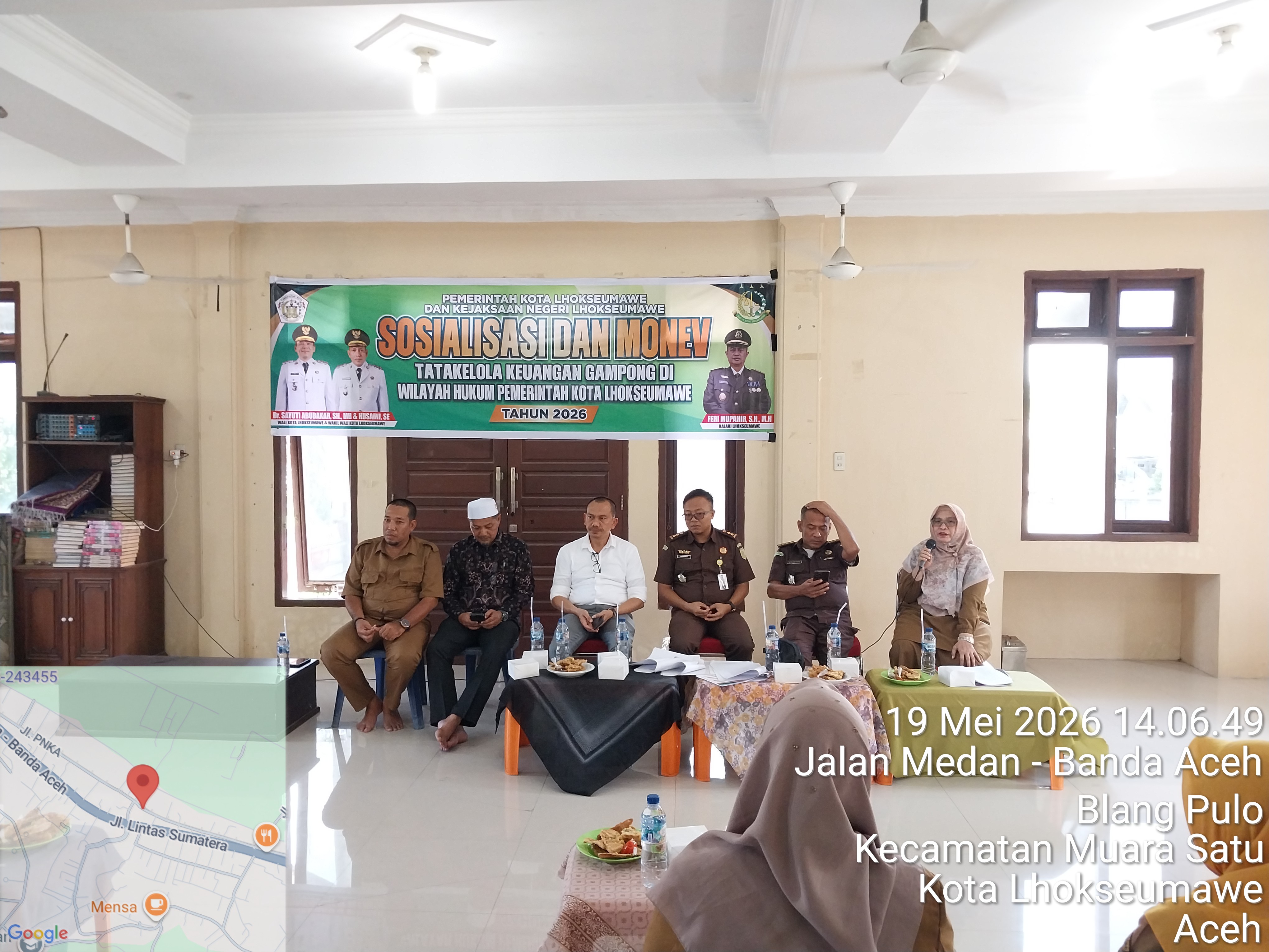 Sosialisasi dan Monev Gampong Blang Pulo, Kecamatan Muara Satu, Kota Lhokseumawe