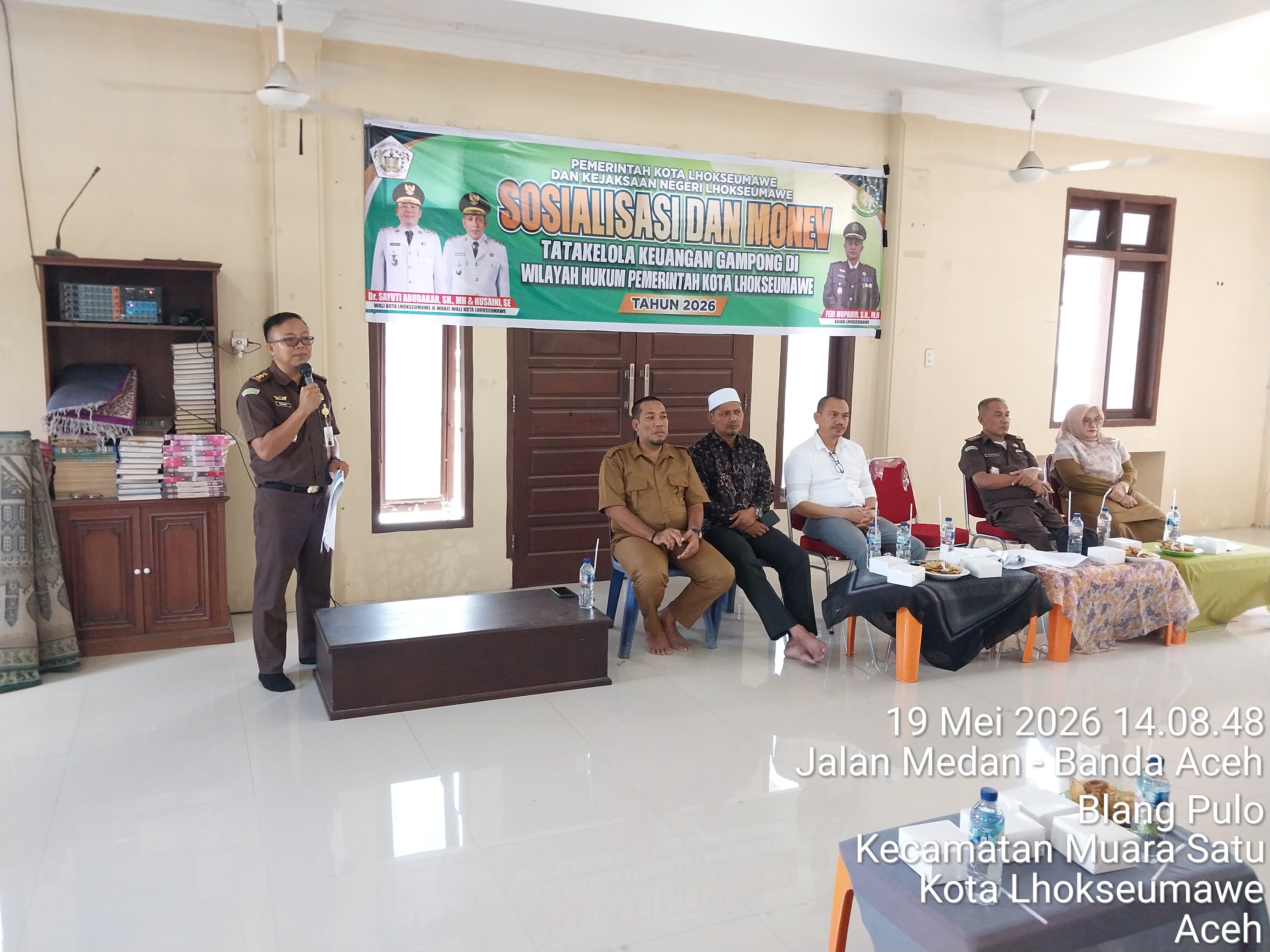 Sosialisasi dan Monev Gampong Blang Pulo, Kecamatan Muara Satu, Kota Lhokseumawe
